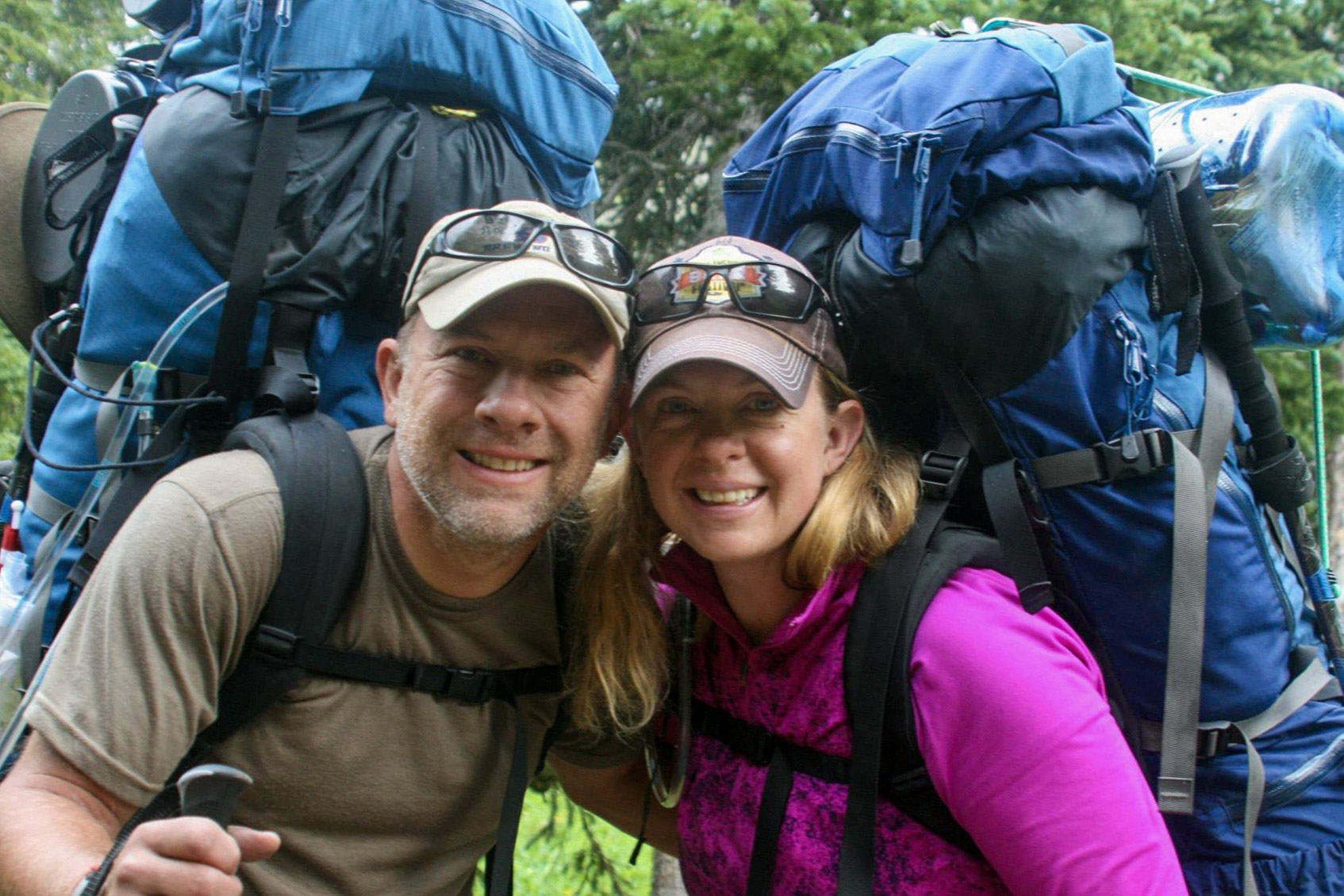 RMSC owners hiking together in the Rocky Mountains