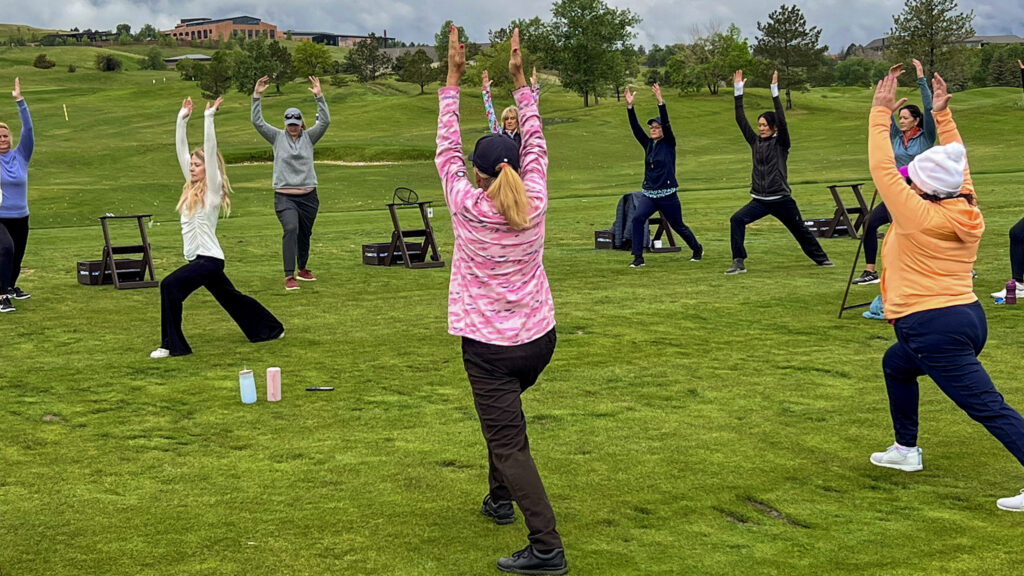 Outdoor group movement class